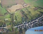 Zicht op het gronddepot vanuit de lucht ten noorden van Itteren. (25-1-2009 - Maurice en Emile Winkens)
