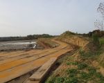 Consortium is gestart met het afgraven van het dekgronddepot bij Voulwames. (1-11-2017 - Han Hamakers)